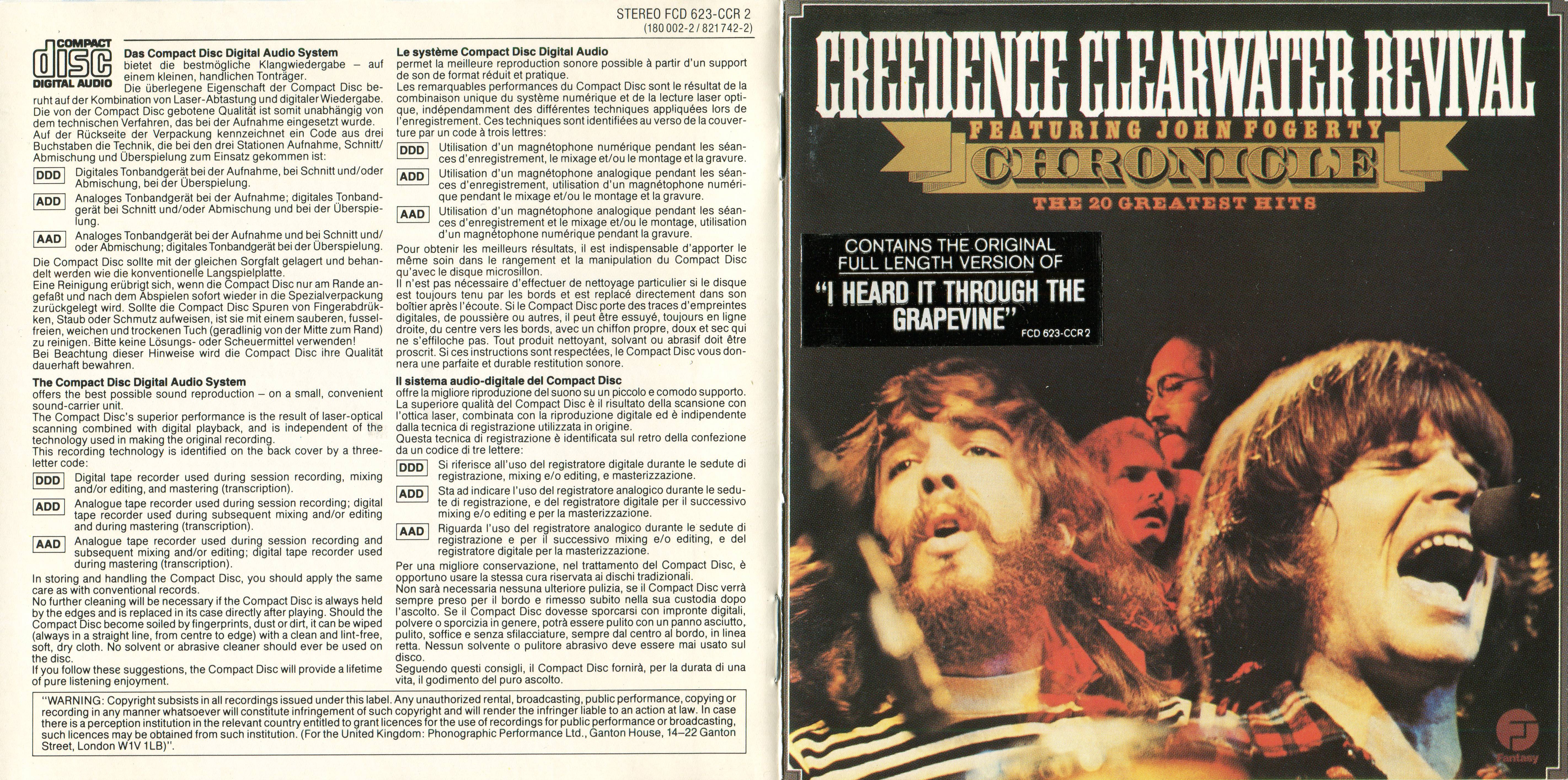 Creedence Clearwater Revival Chronicle [vkandin d]